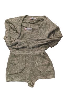 Free People Beach Green Declan Sweater And Romper Set Size Small